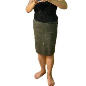 Vintage Forenza Olive Green Lined Mini Skirt Size 6